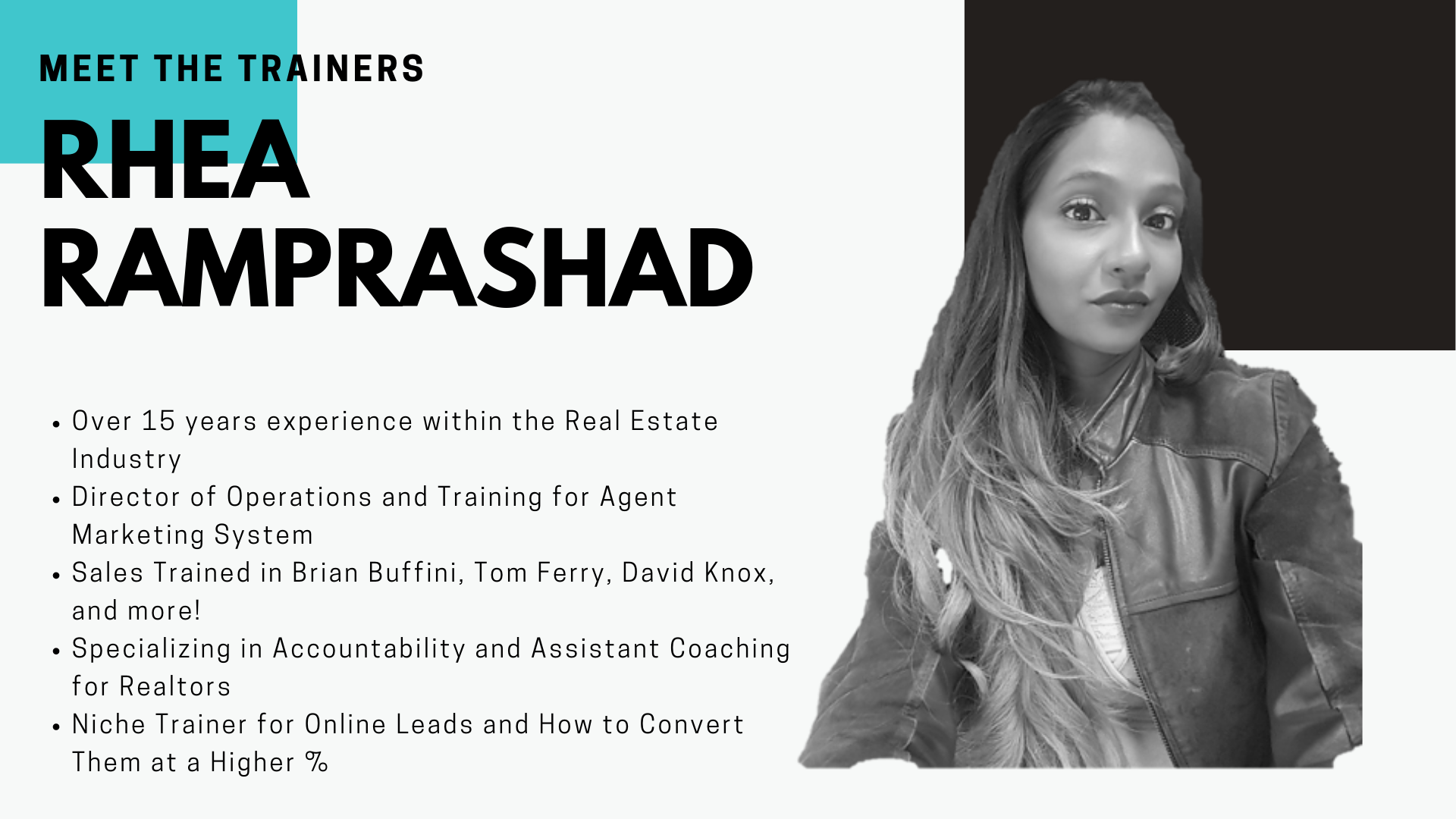 Rhea Ramprashad - Meet the Trainers